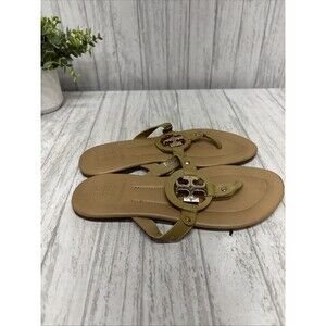 Womens Size 8 Tory Burch Miller Sandals Tan